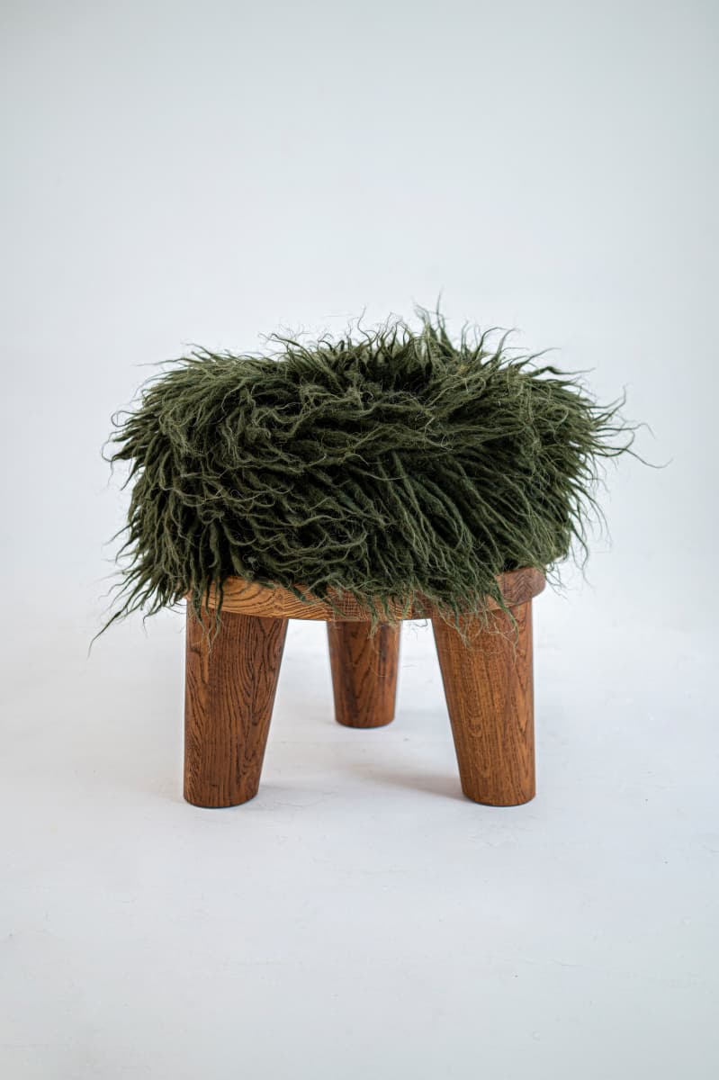 Green gunia pouf-0