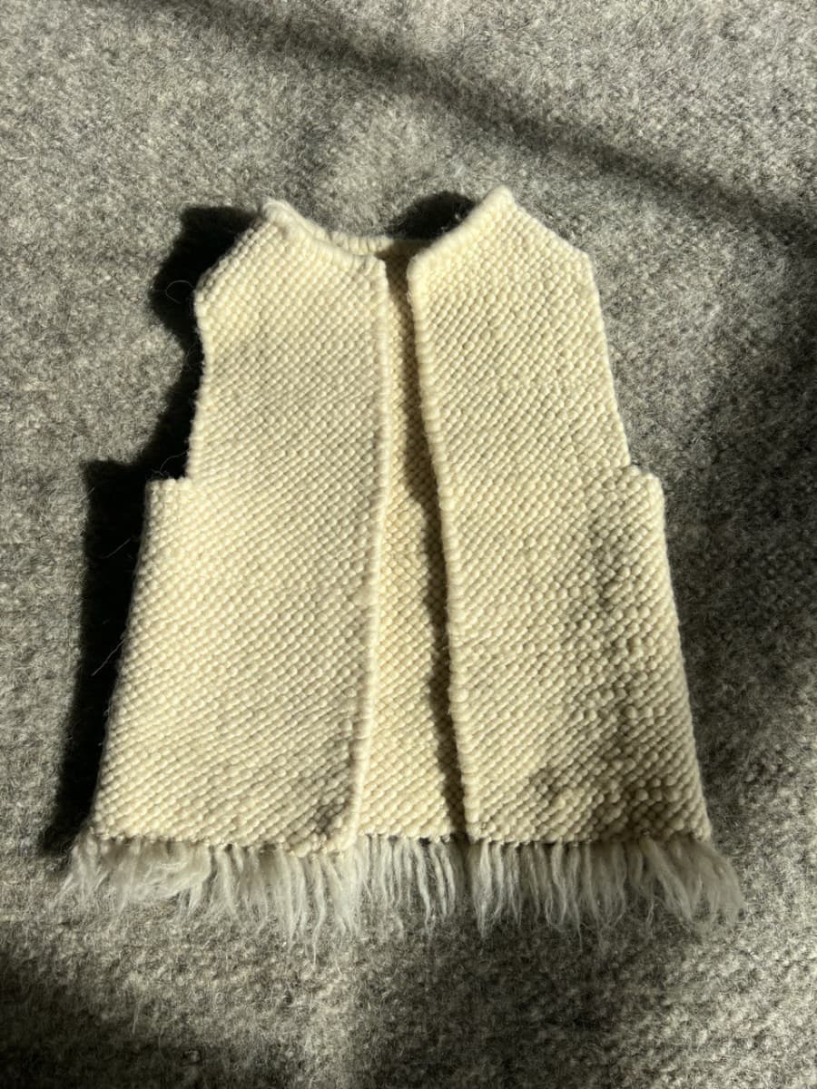 Children's vest made of merino wool-0